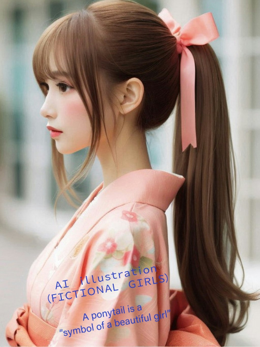 和装ポニーテール美少女（複数）