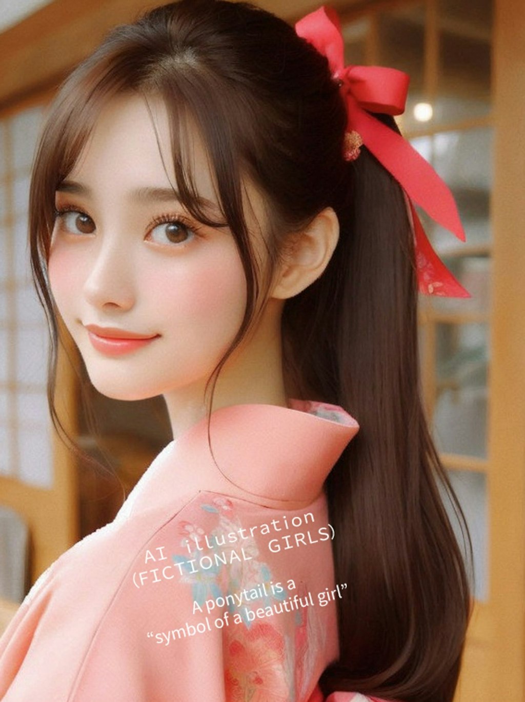 和装ポニーテール美少女（複数）