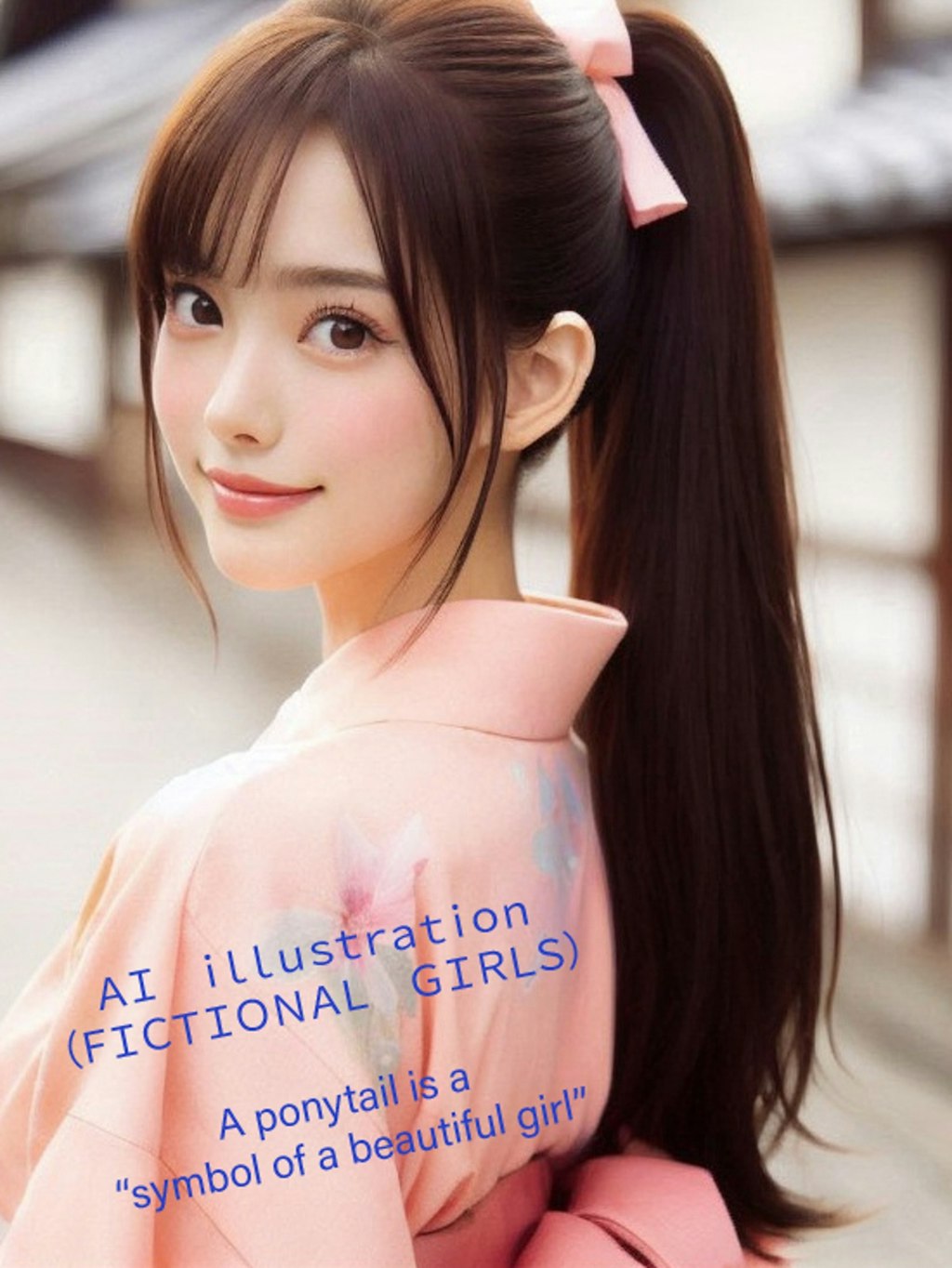 和装ポニーテール美少女（複数）