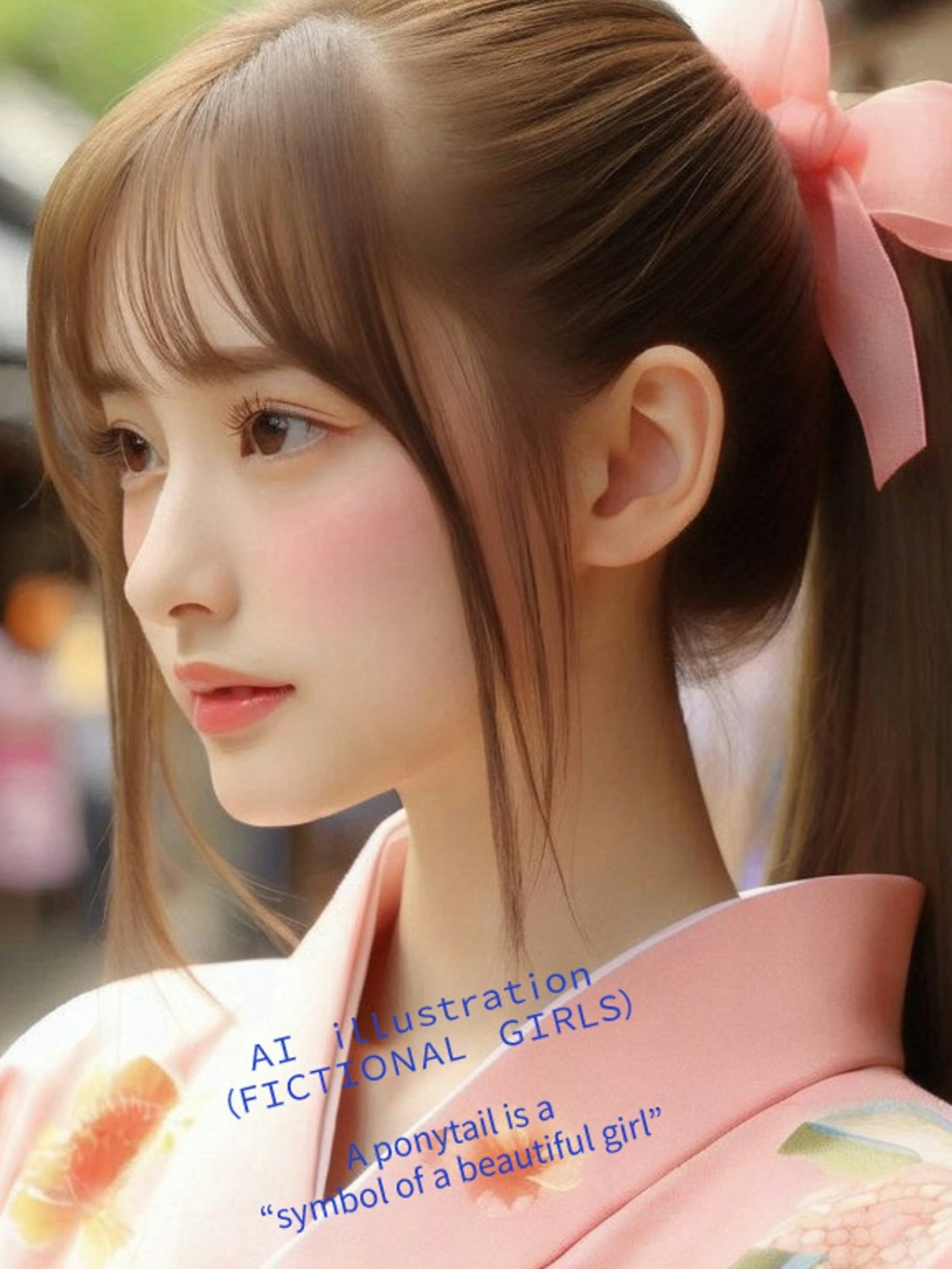 和装ポニーテール美少女（複数）