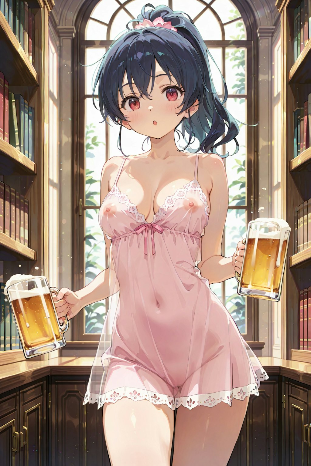 書棚の奥でヒミツの撮影会 Y711
