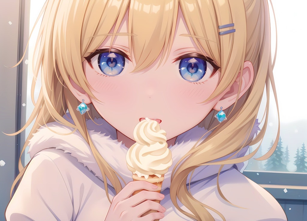 ソフトクリームをペロリ🍦