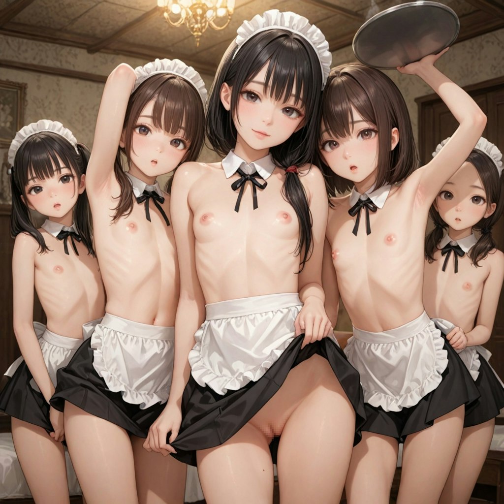 夏仕様のメイドさん