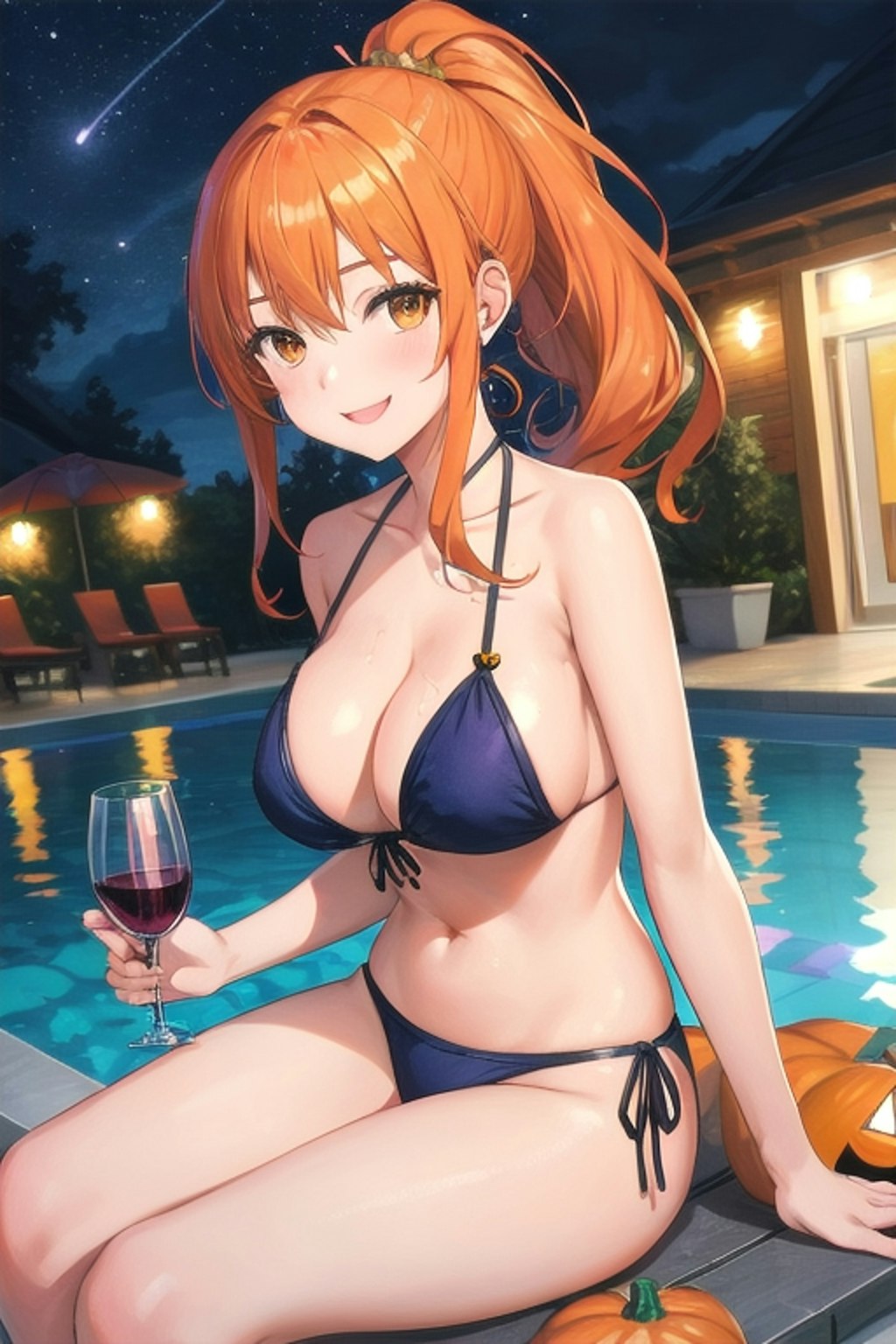 ハロウィンナイトプール🎃👙