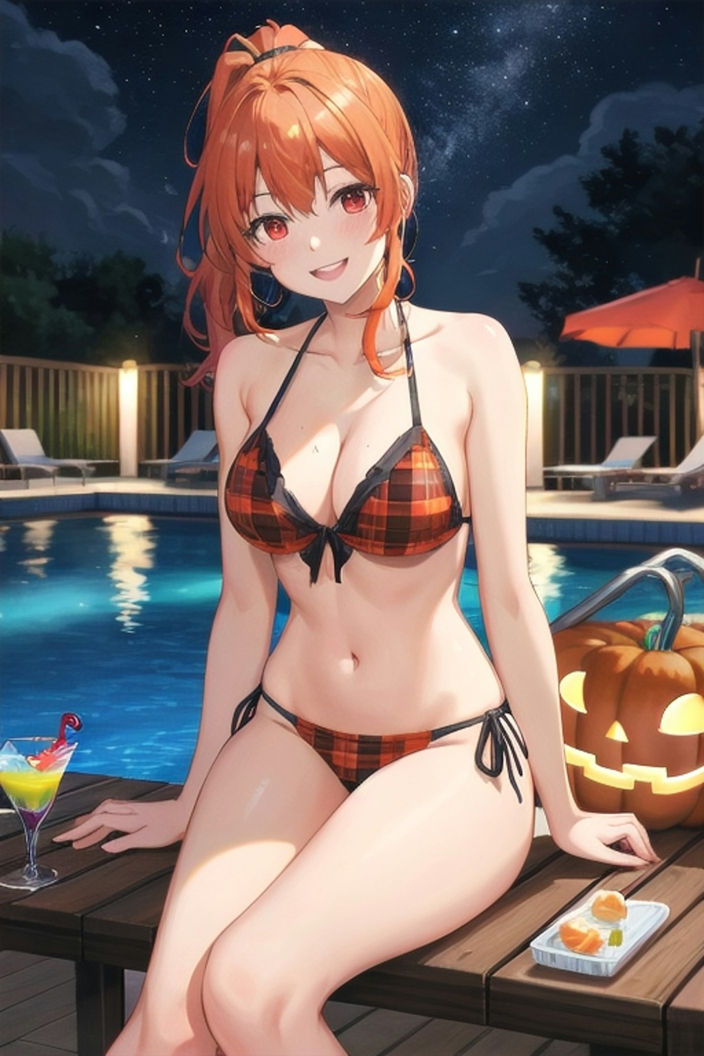 ハロウィンナイトプール🎃👙