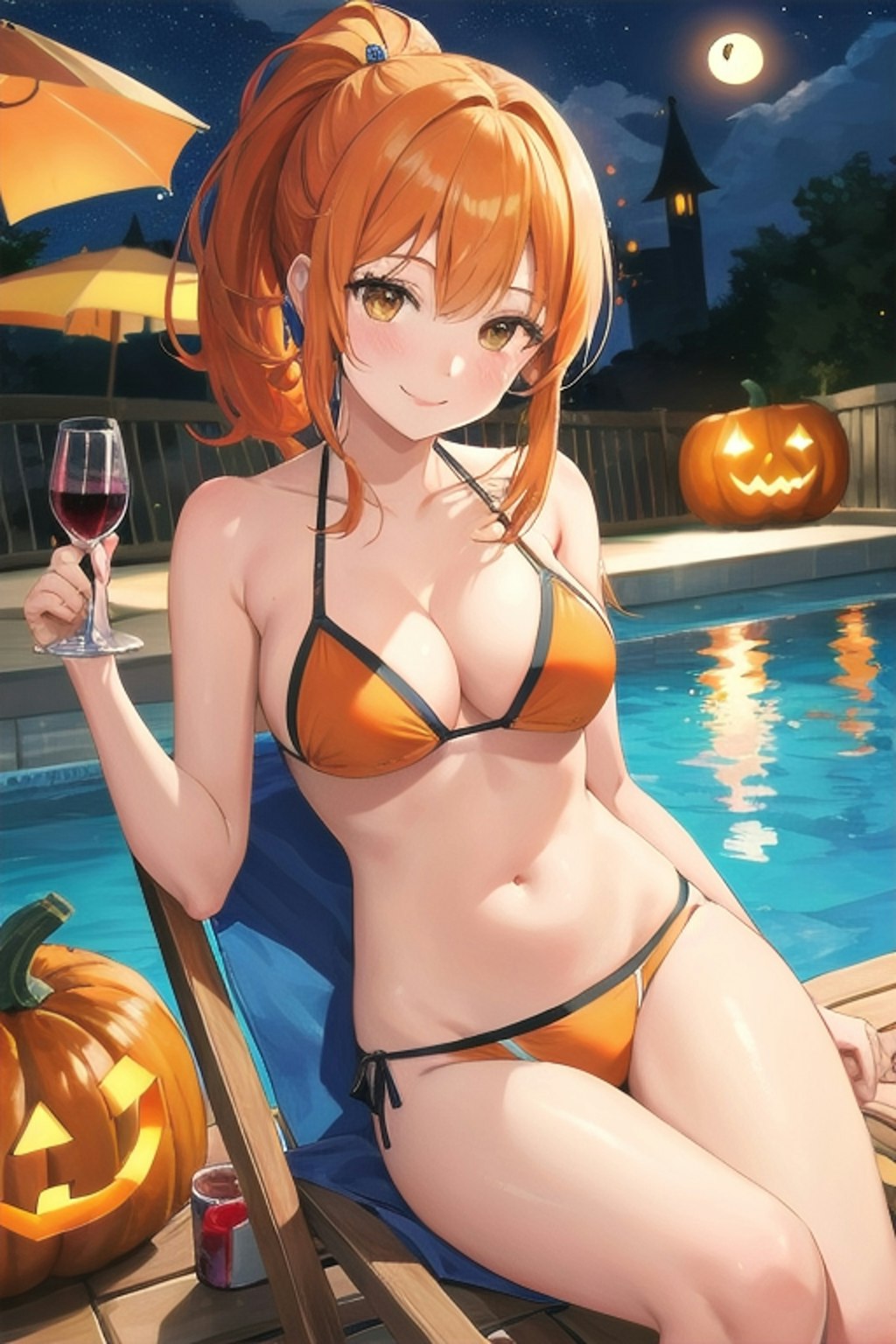 ハロウィンナイトプール🎃👙