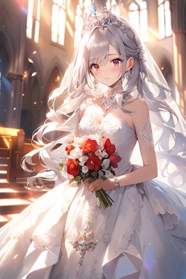 白い花嫁 | の人気AIイラスト・グラビア
