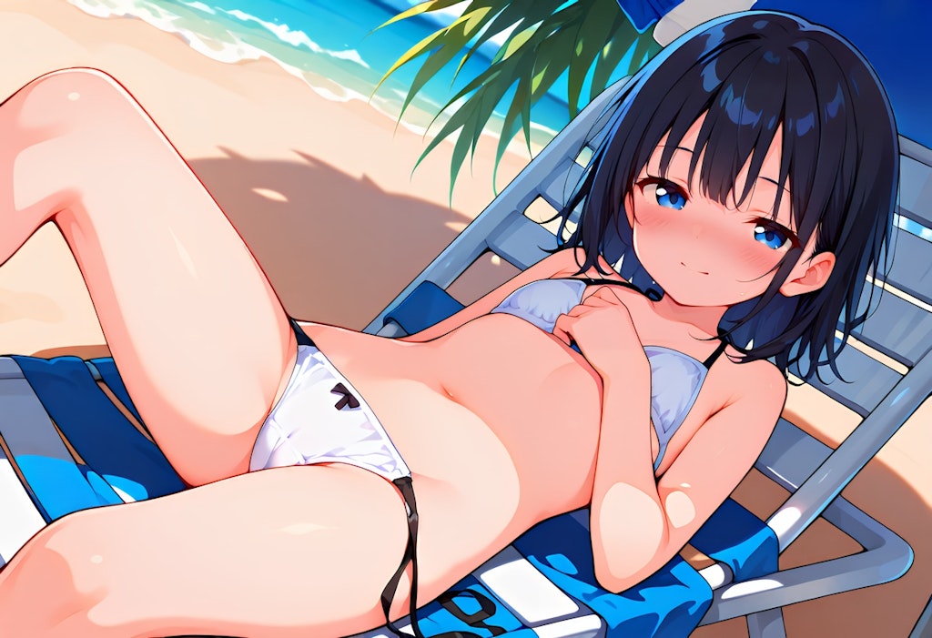 白の砂浜