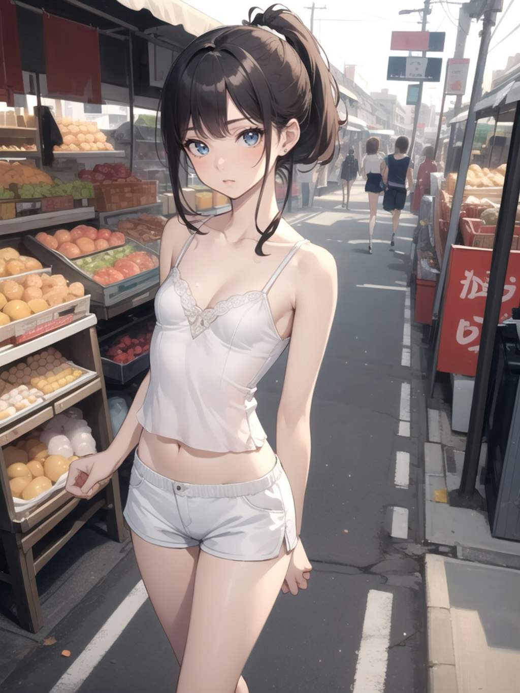 商店街の少女