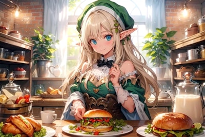 Elf preparing a meal 41