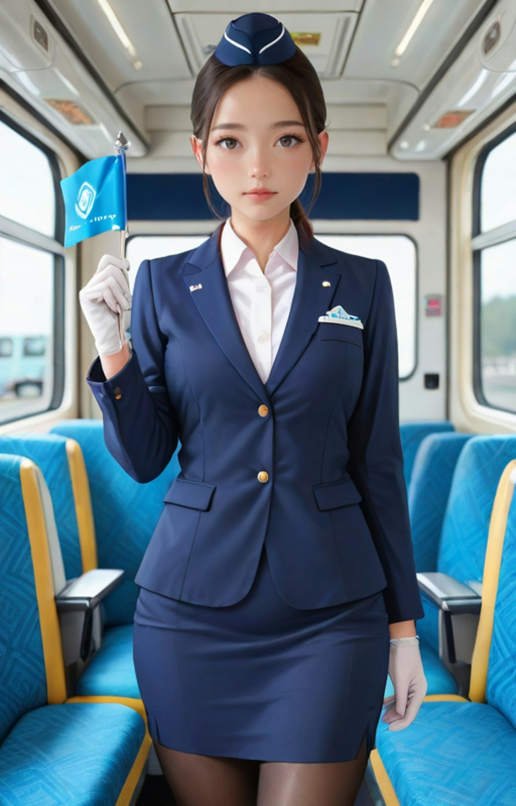 バスガイドのおねぇさん