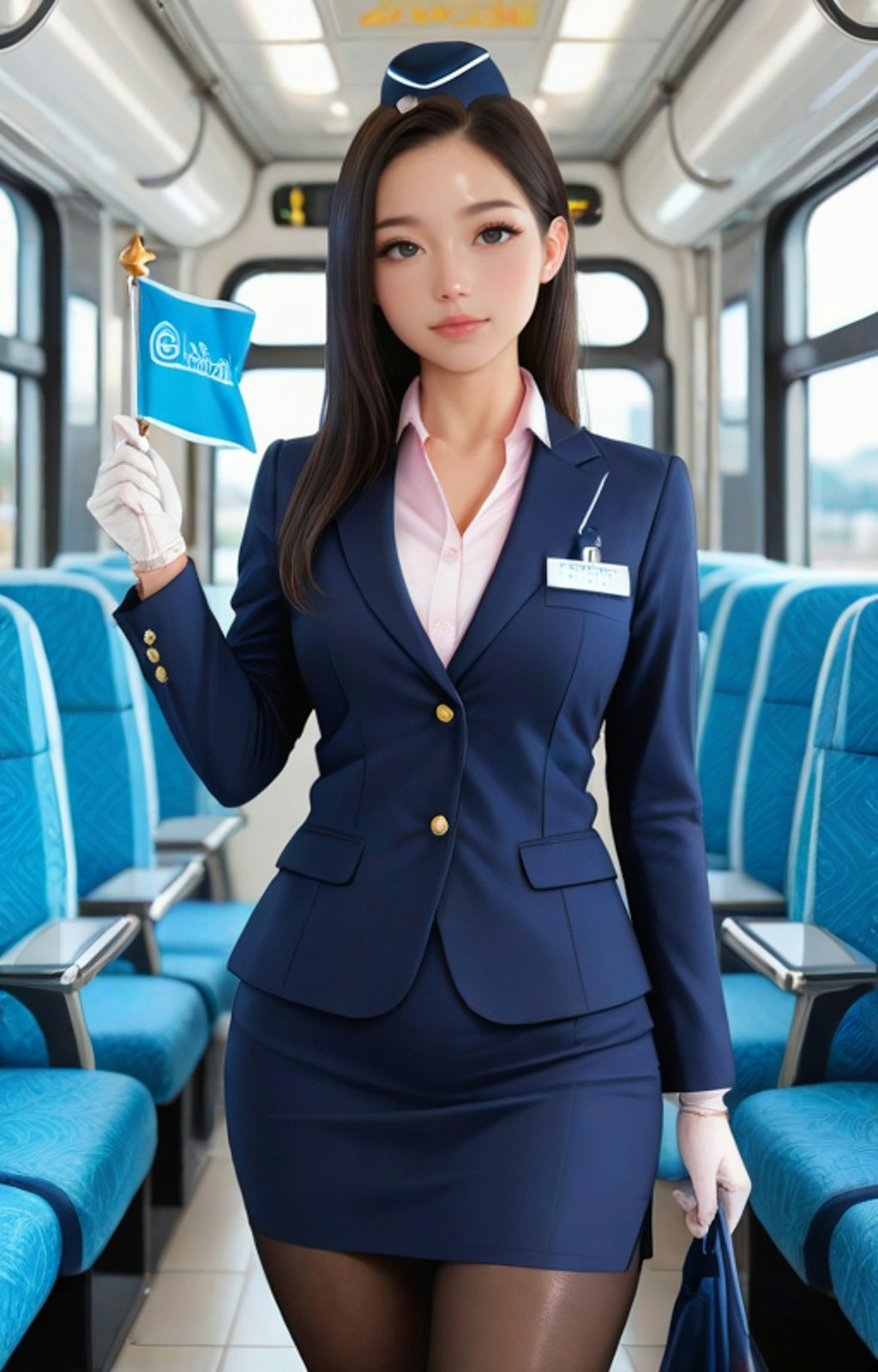 バスガイドのおねぇさん