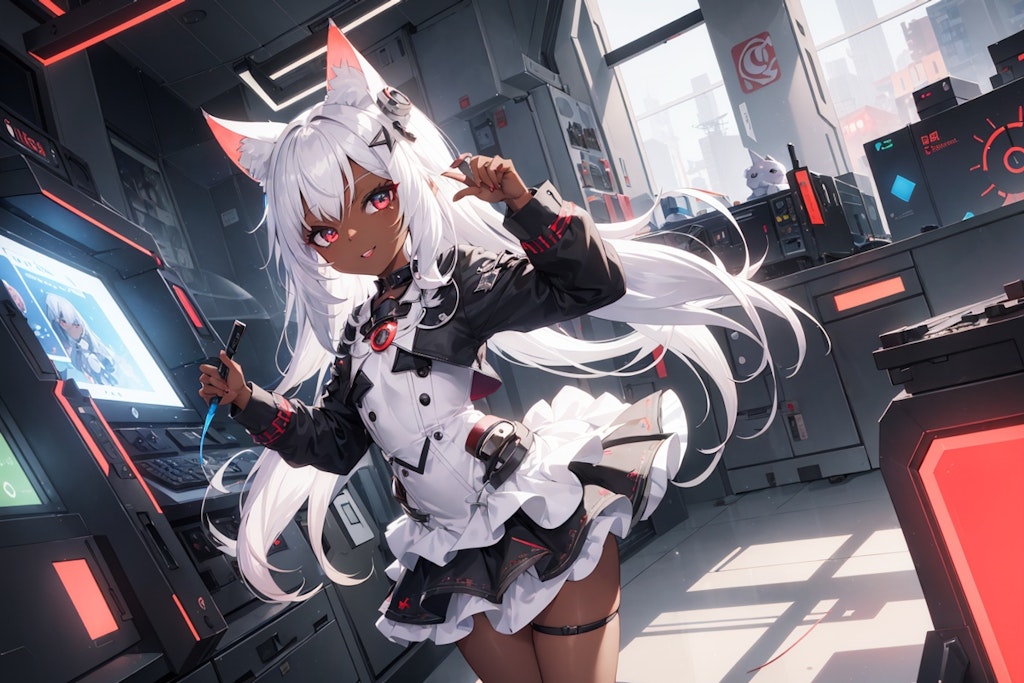 猫耳少女型アンドロイドパーツショップ