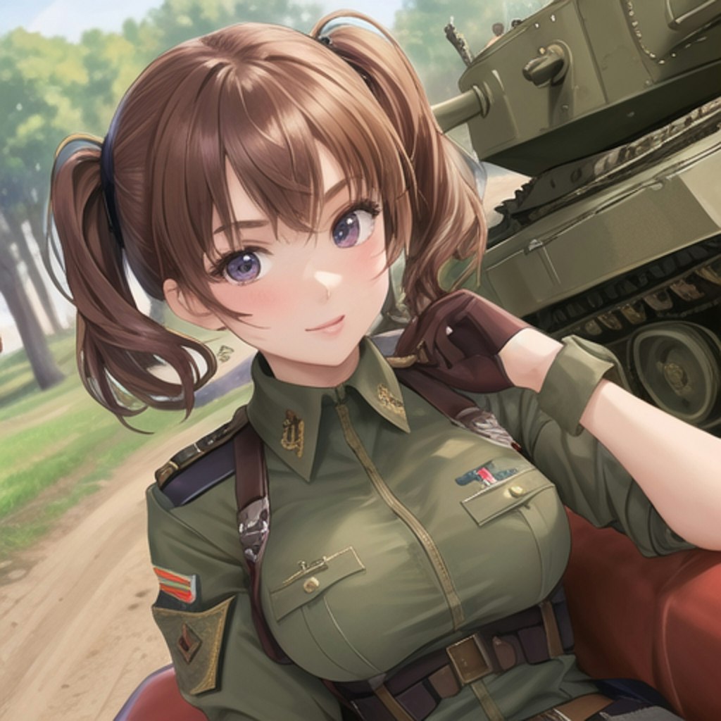 戦車と彼女💕