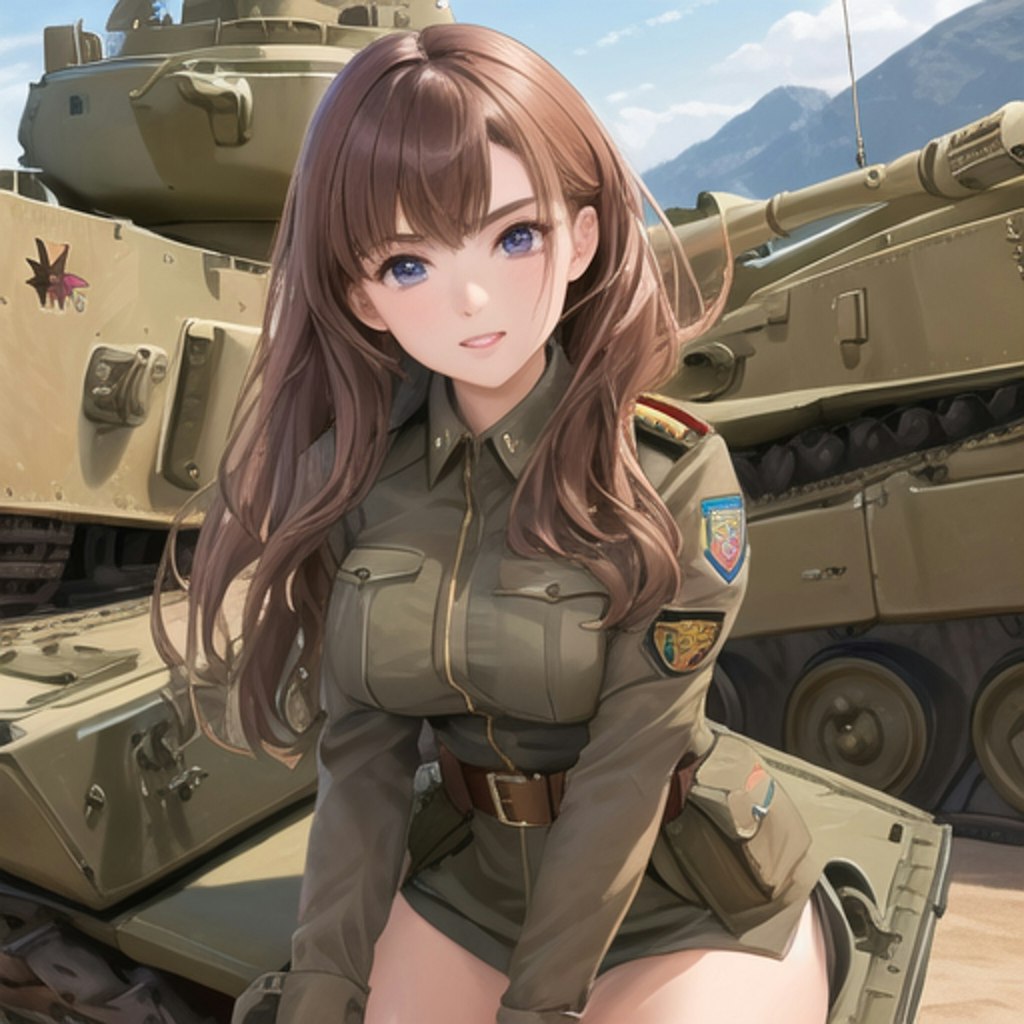 戦車と彼女💕