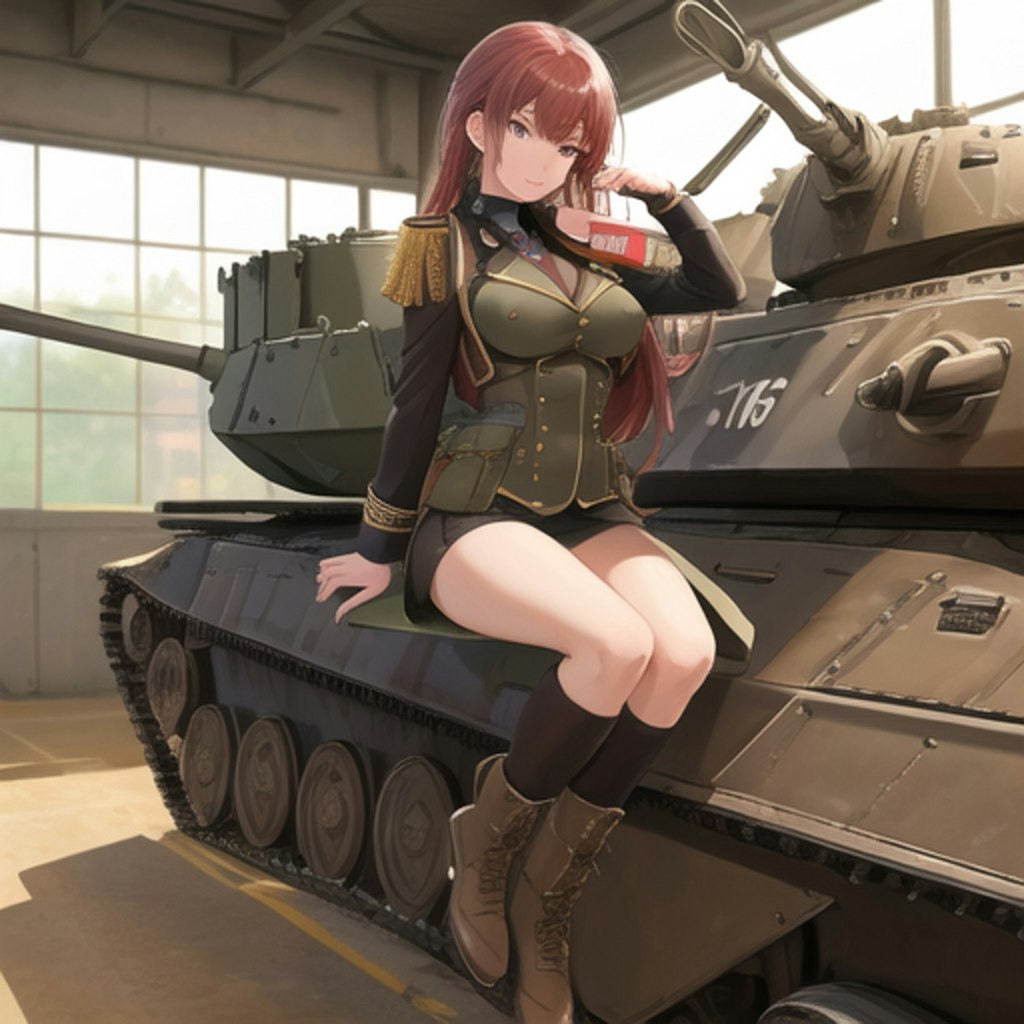 戦車と彼女💕