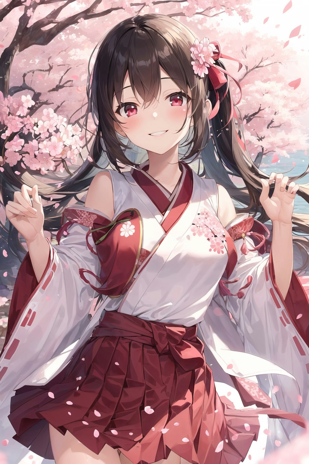 桜　少女