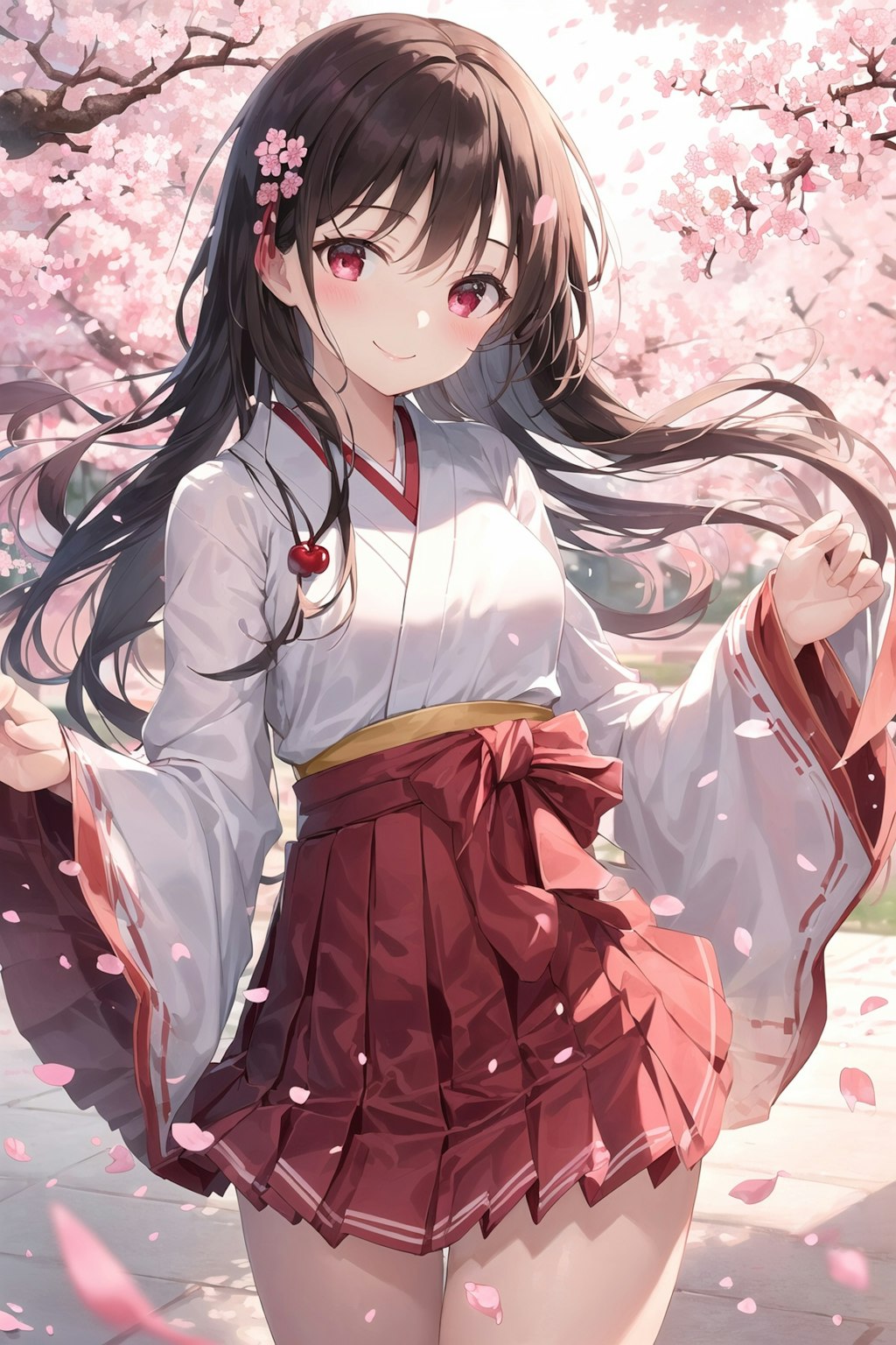 桜　少女