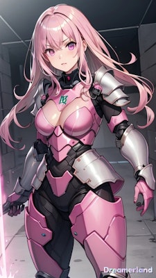 美少女型戦闘アンドロイドMS-6S赤い戦闘アンドロイド(ピンクだけど赤)