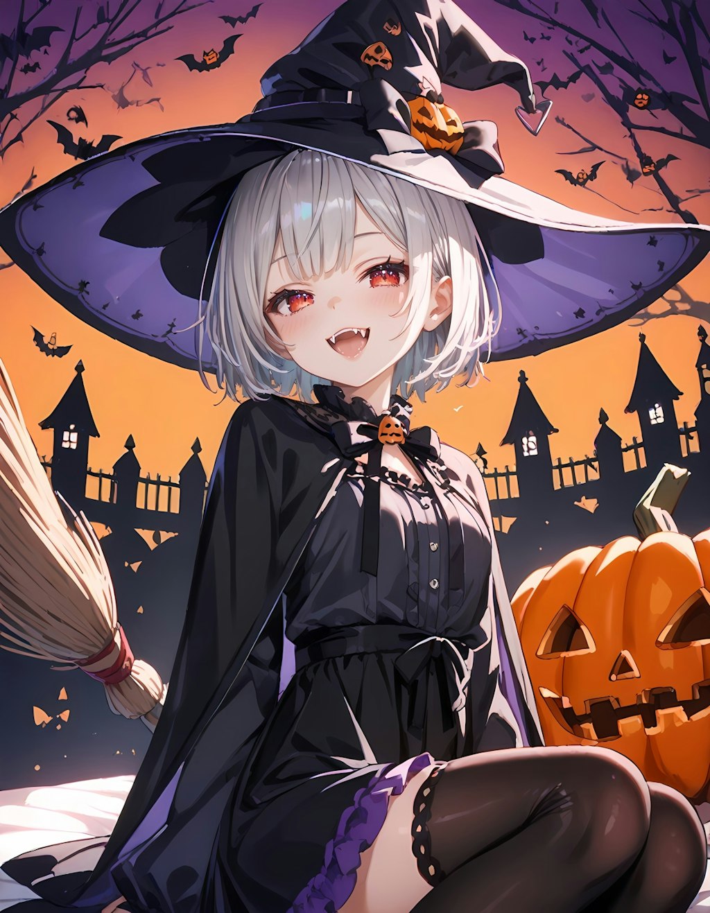 【ハロウィン】魔女っ娘(∩´∀｀)∩