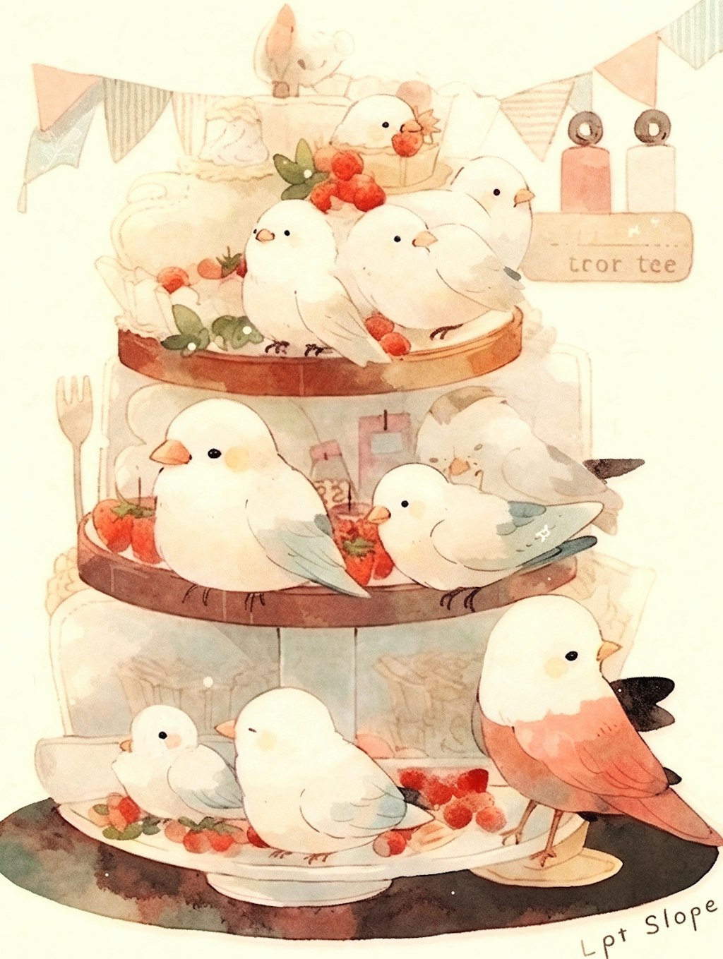 Birds afternoon tea