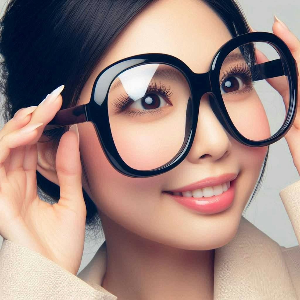 オーバーサイズ眼鏡チャレンジ