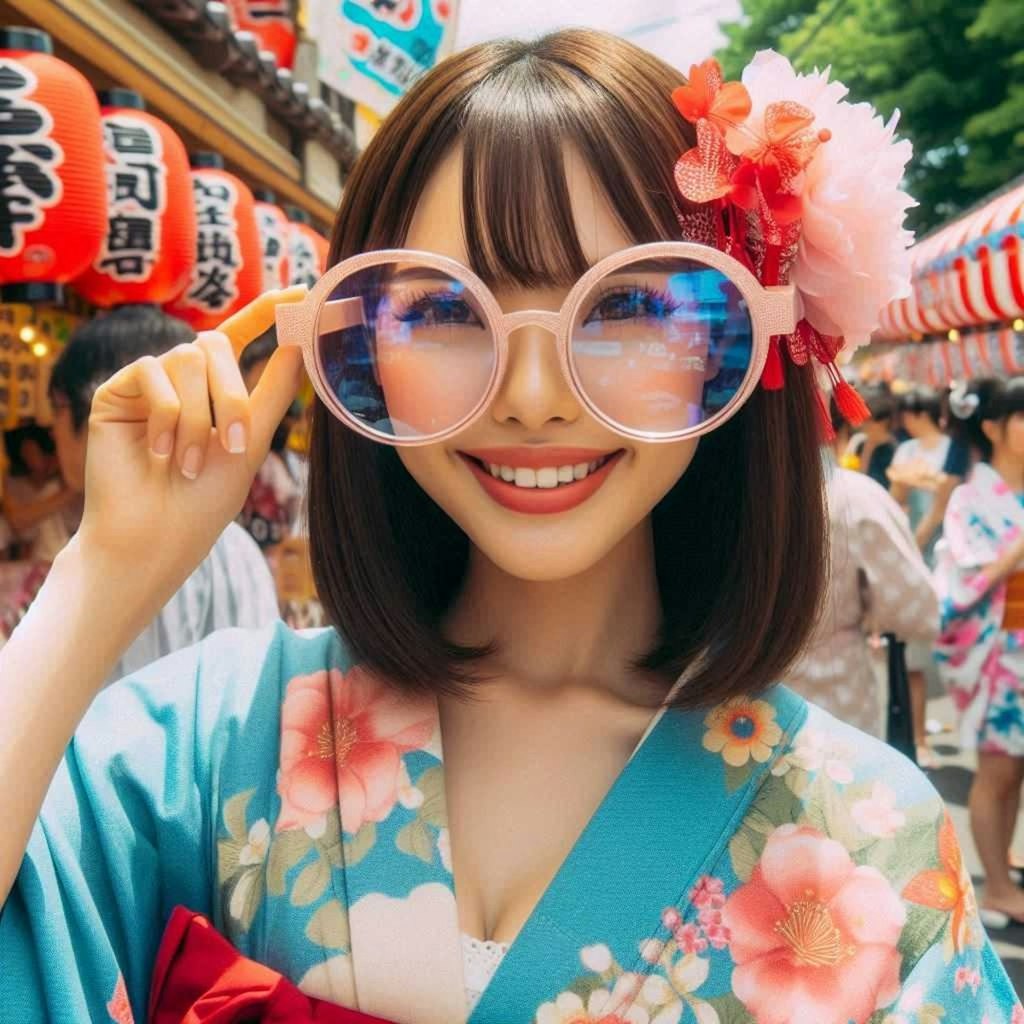 オーバーサイズ眼鏡チャレンジ
