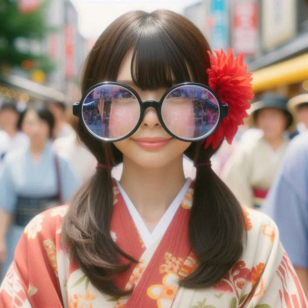 オーバーサイズ眼鏡チャレンジ