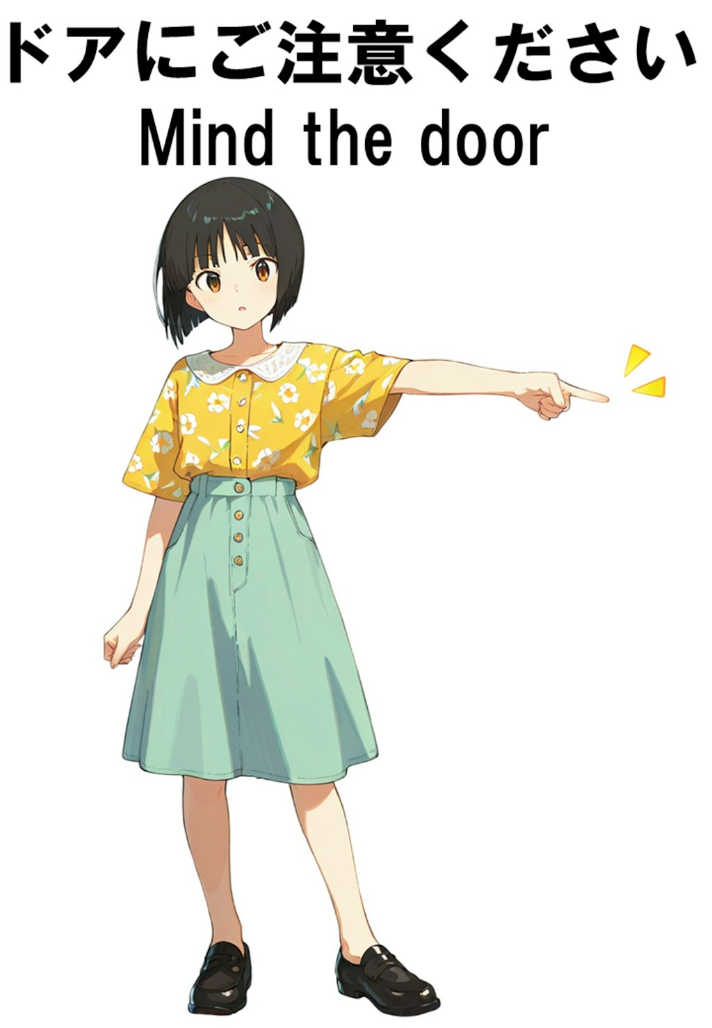 指さし女の子使用例
