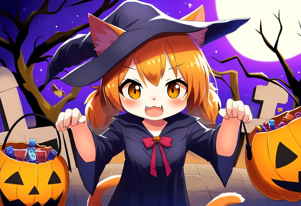 ケモナー　ネコ娘　ハロウィン