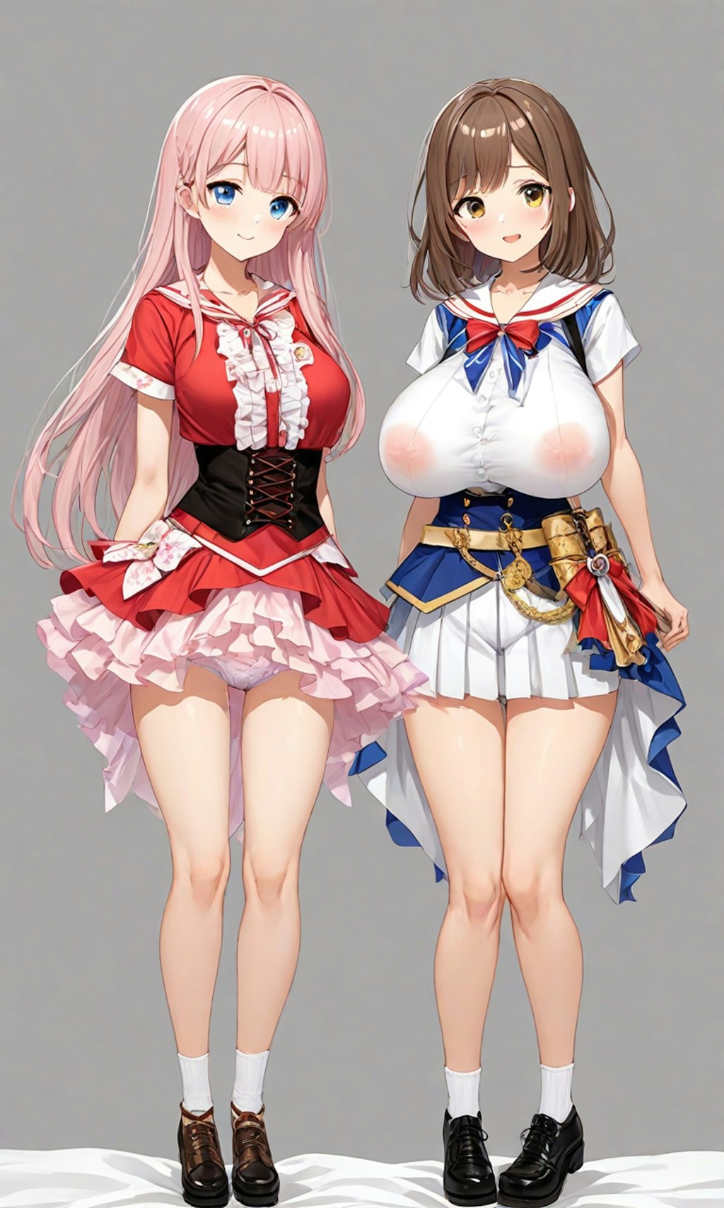 ぽろりとセーラー服と女子高校生と