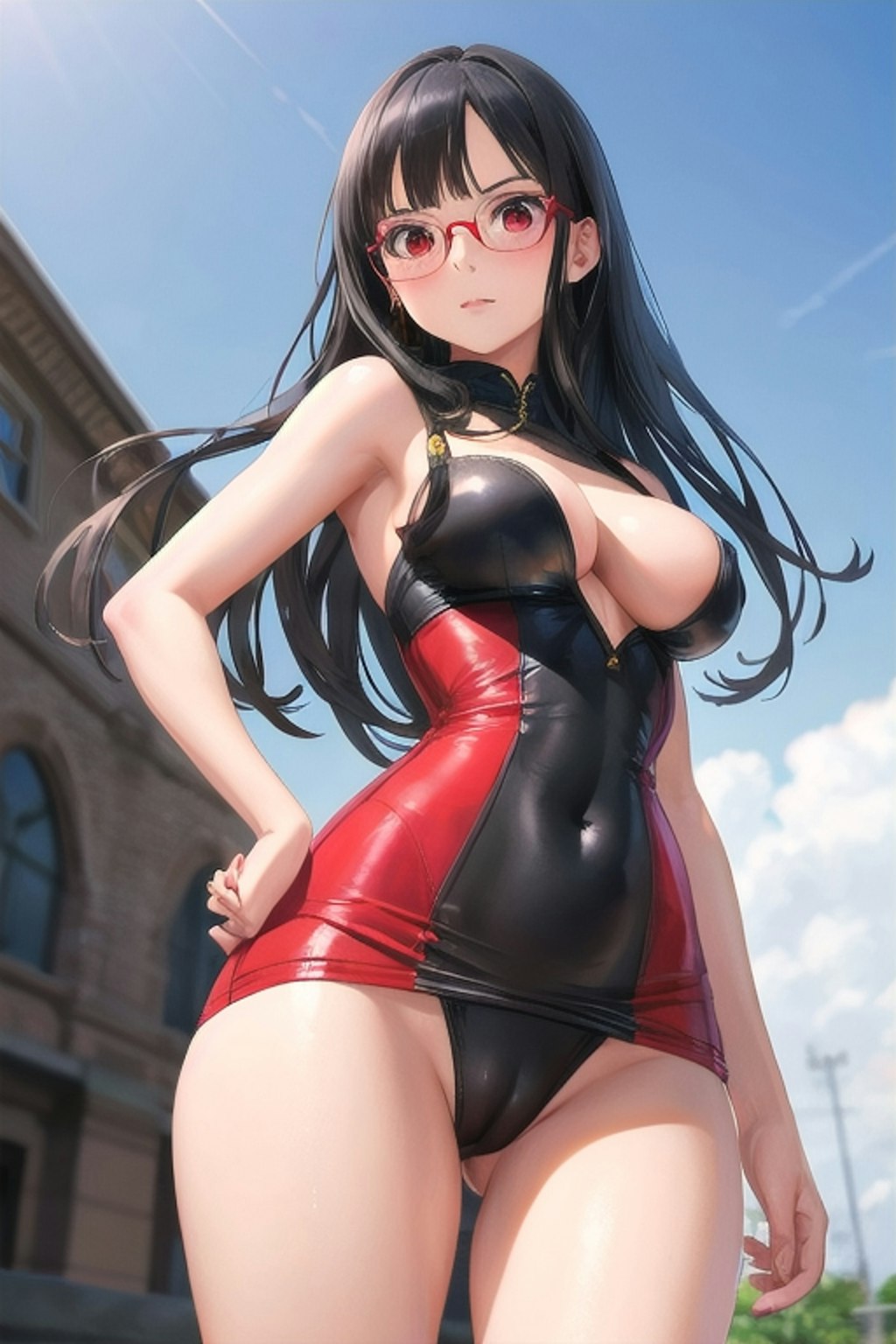 黒髪コスプレ少女　その2