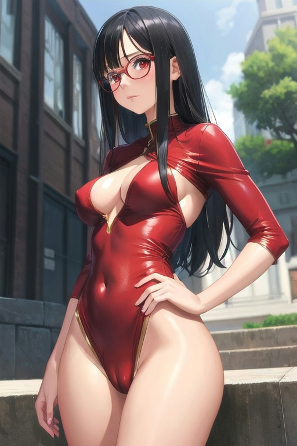 黒髪コスプレ少女　その2