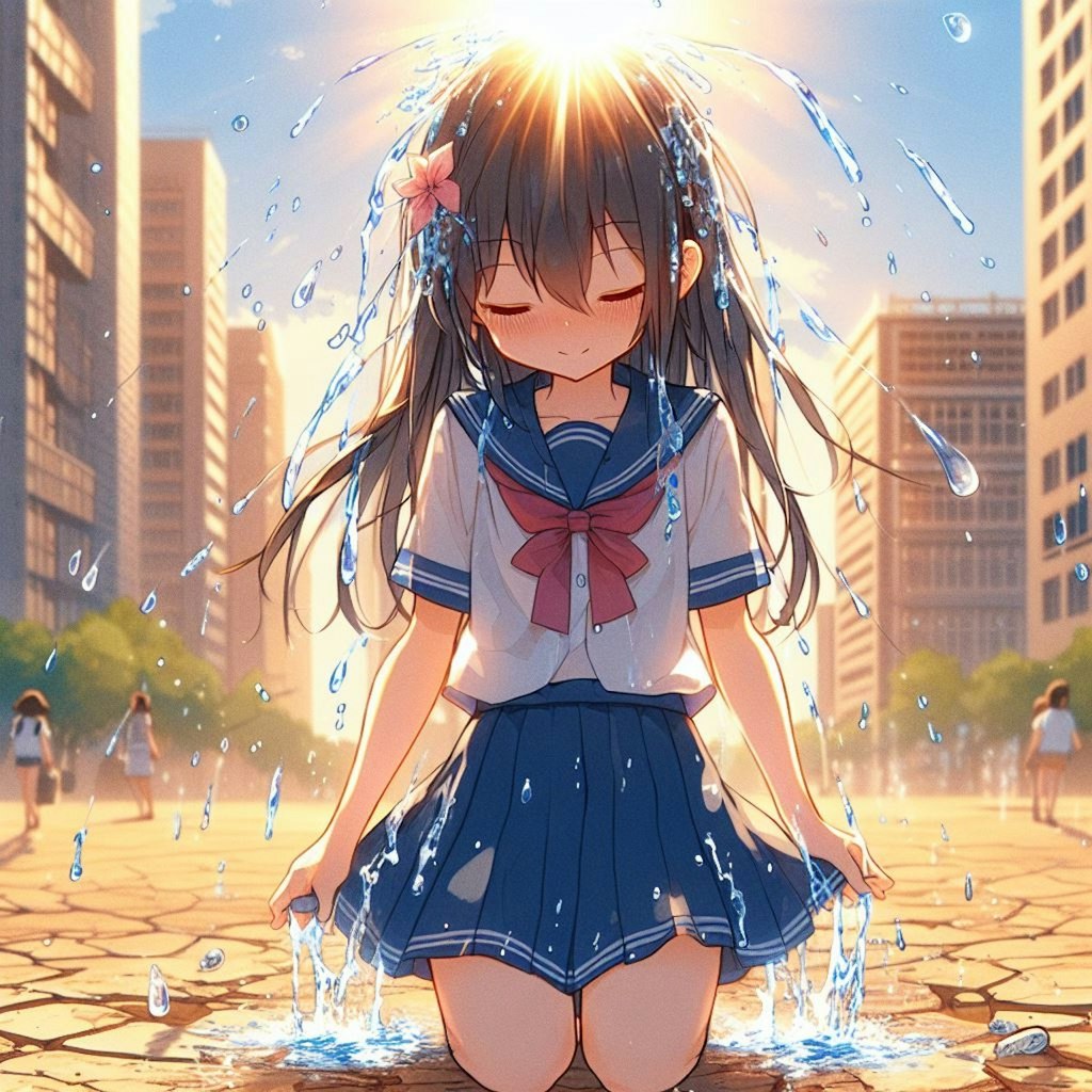 雨を呼ぶ女の子