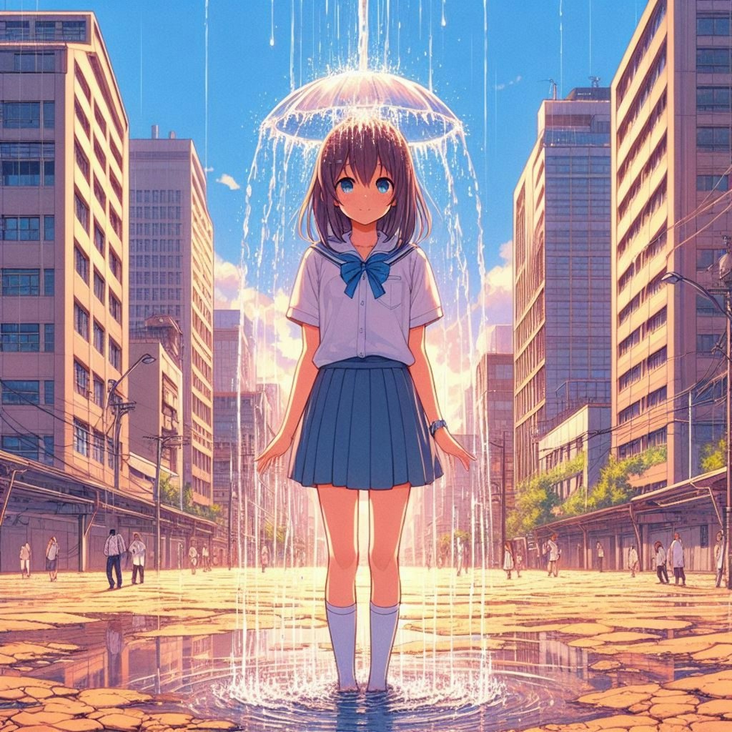 雨を呼ぶ女の子