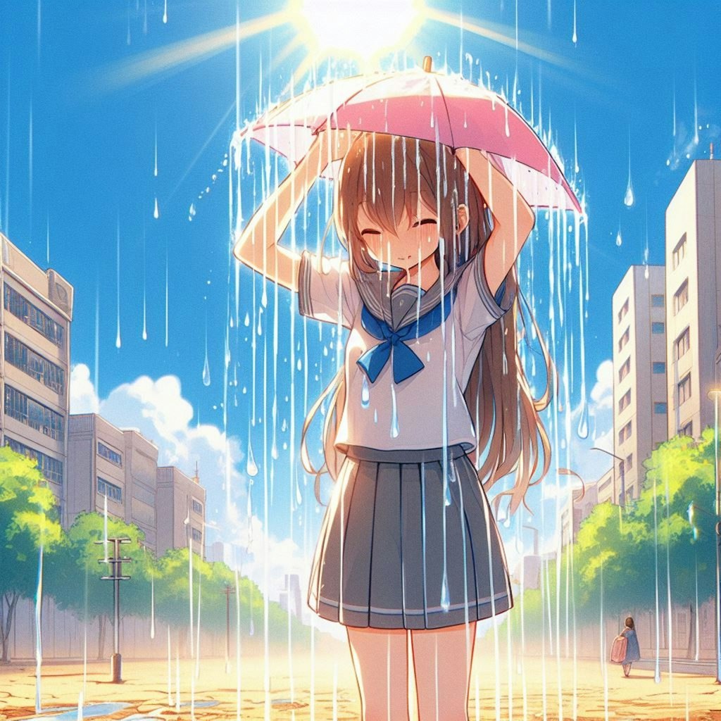 雨を呼ぶ女の子