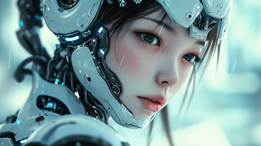 半ロボット少女