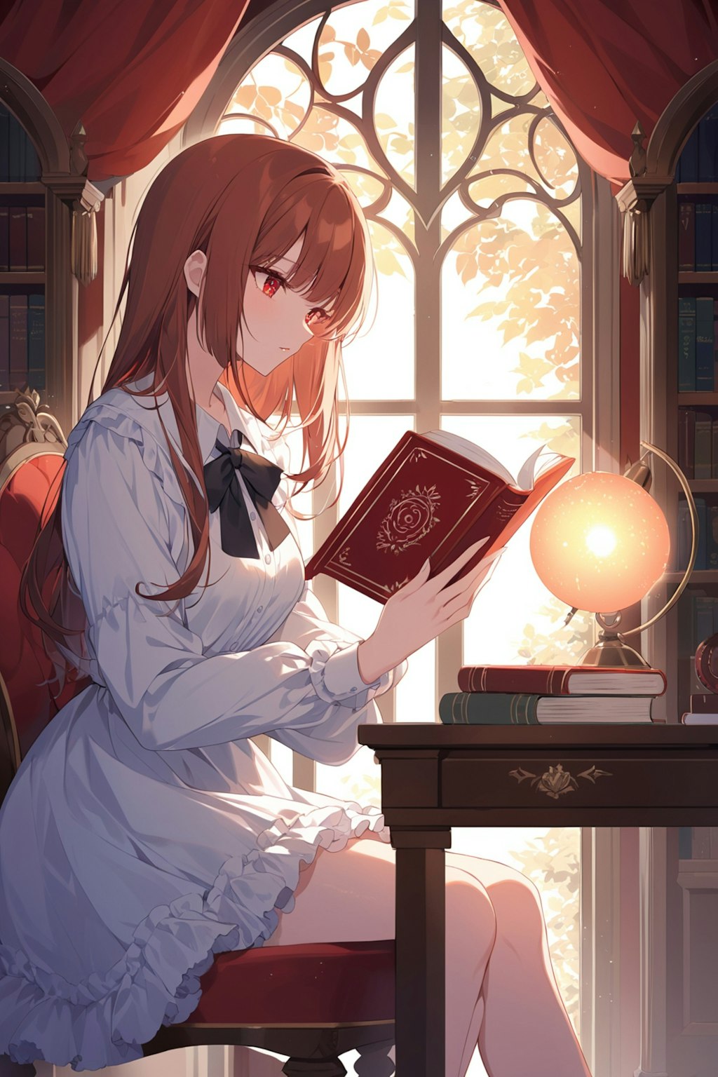 読書をする女の子　その２