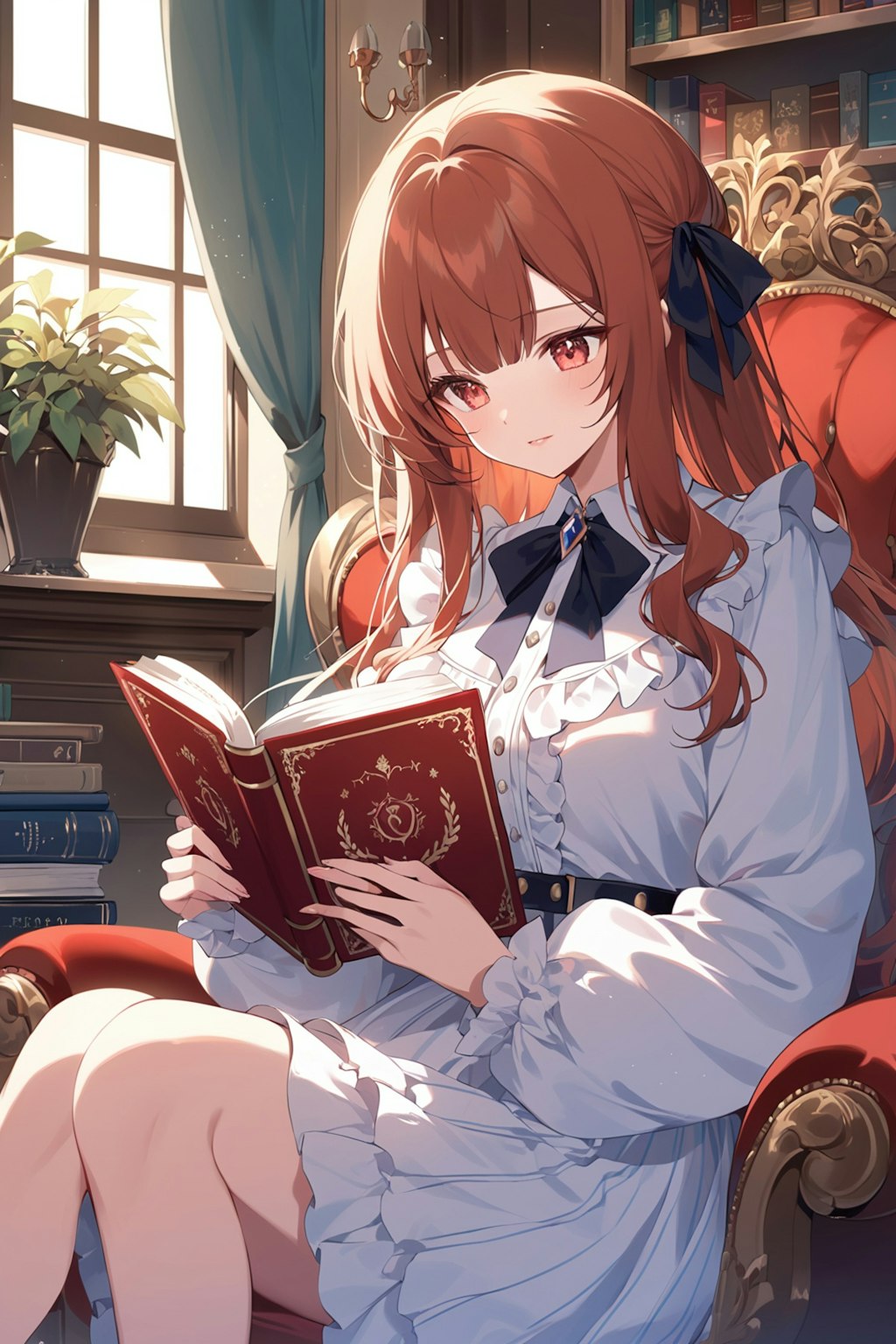 読書をする女の子　その２