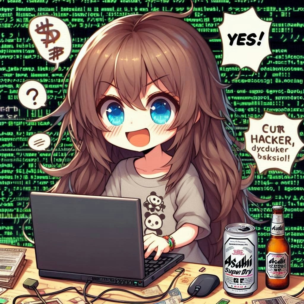 ハッカーの小さな女の子