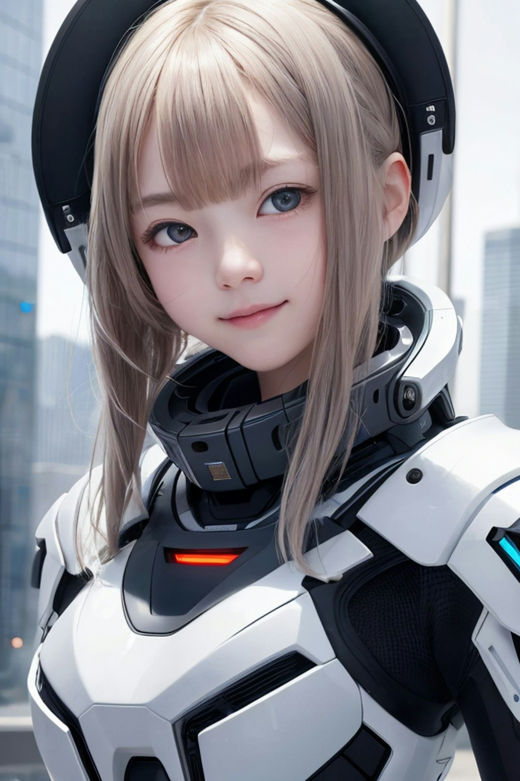 futuristic fashion girl