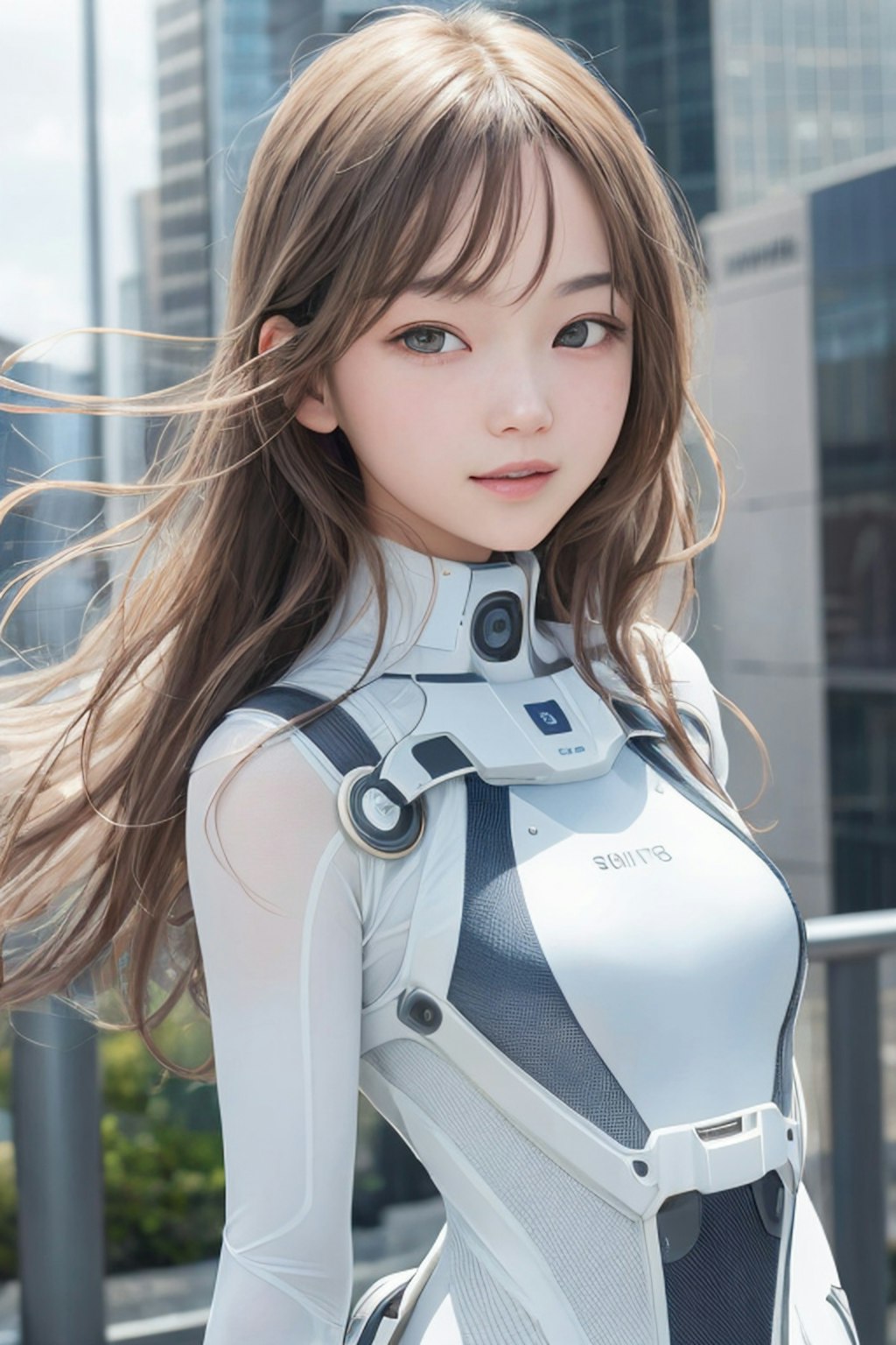 futuristic fashion girl