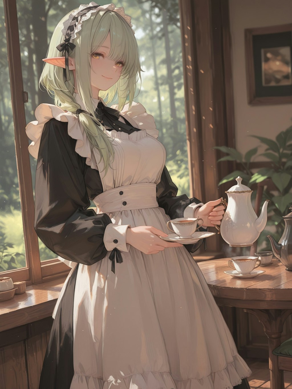 エルフのメイドさん