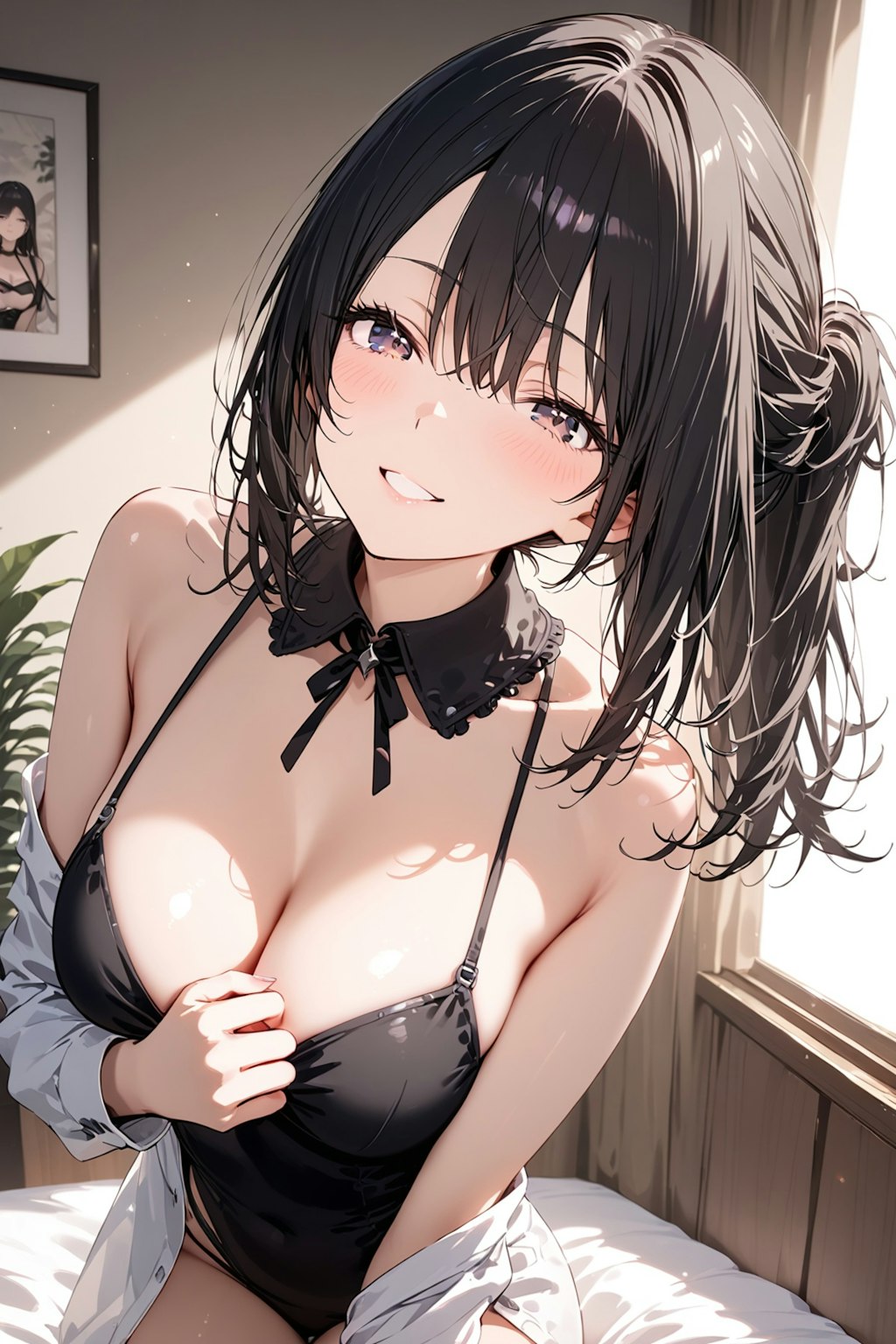 黒髪女子