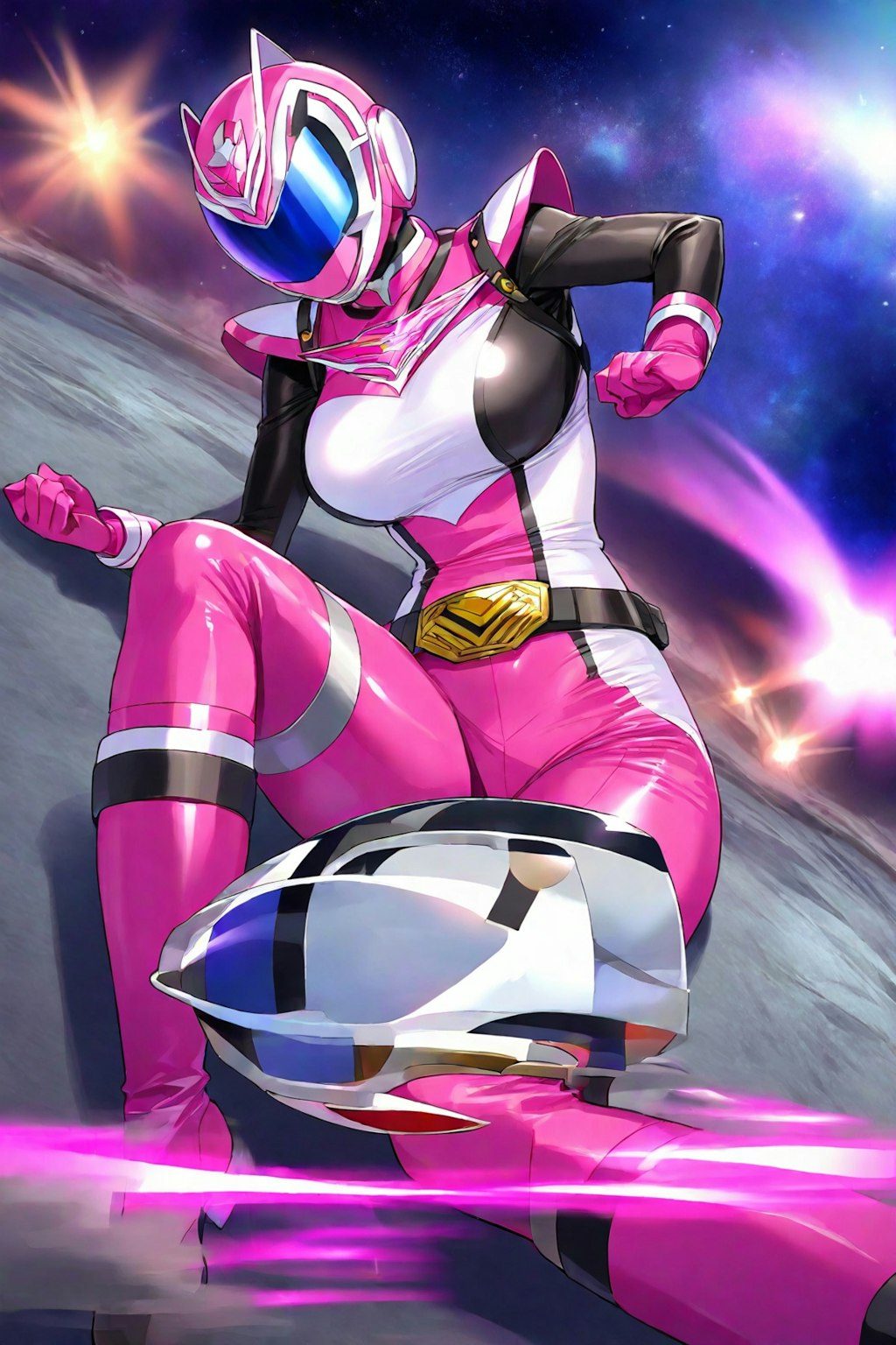 Sentai Pink in crisis