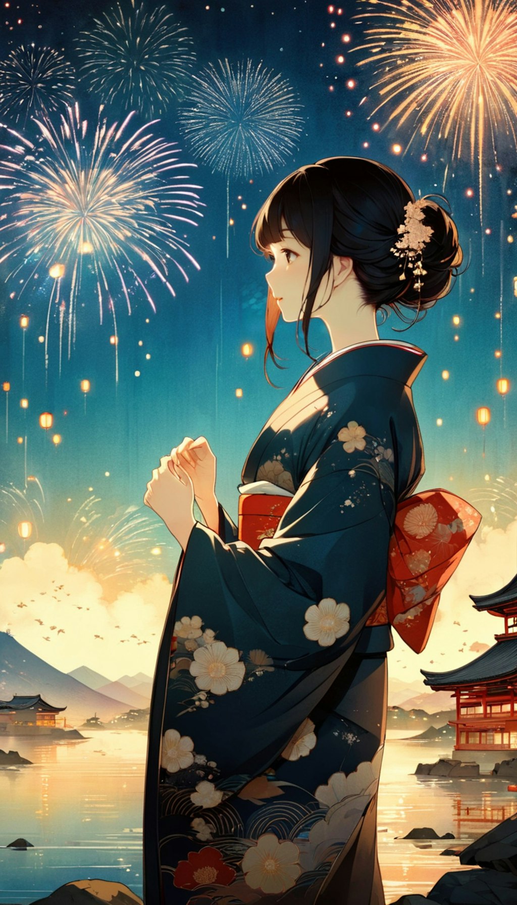 花火と小夜