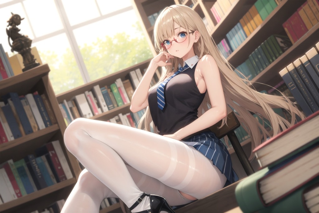 パンチラ図書委員