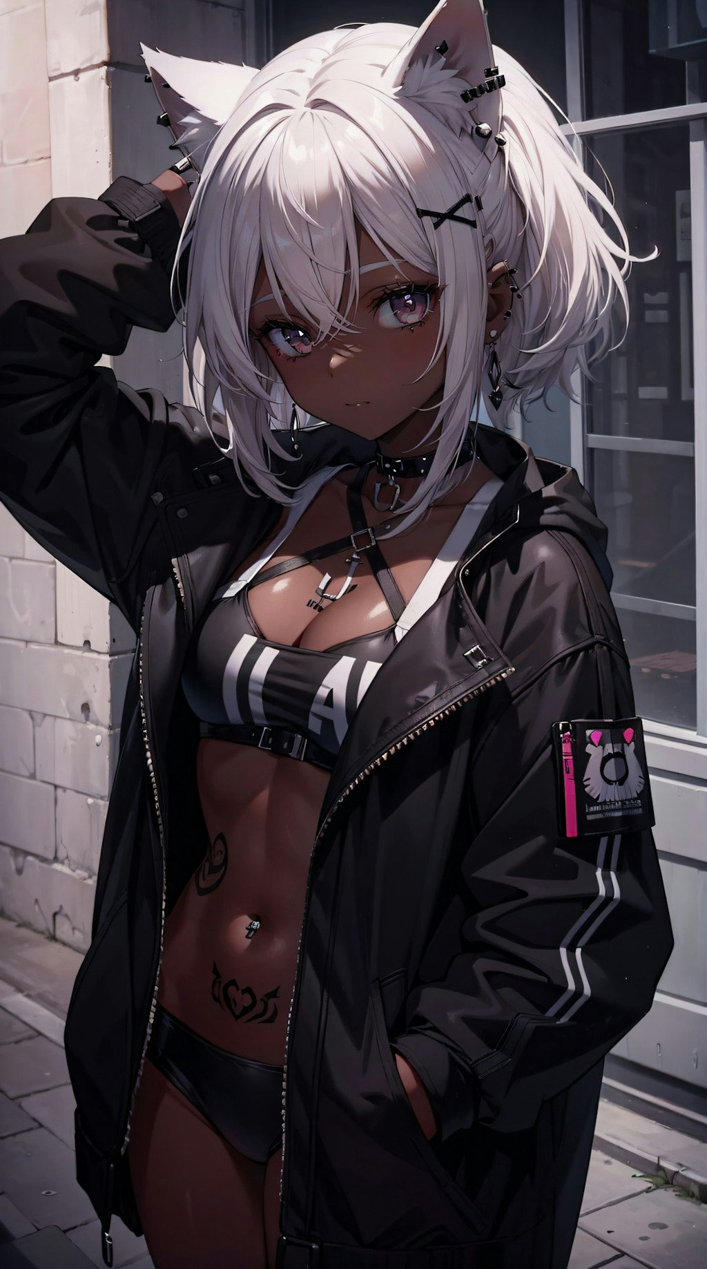 jacket, cat ear