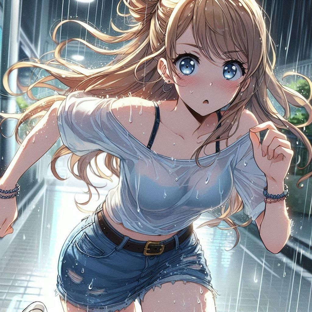 ずぶ濡れナミちゃん