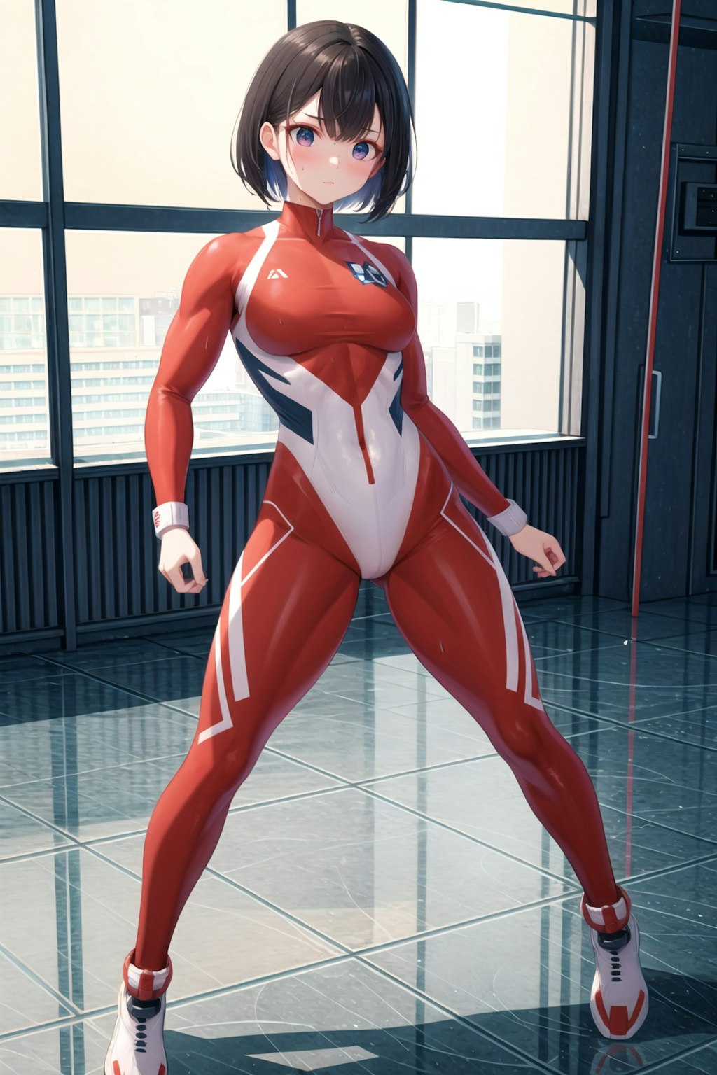 Red skintight